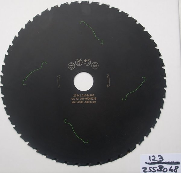 Lame Scie Circulaire Ceramique-Metal pour Métaux D.255mm Alesage 30mm 48 Dents